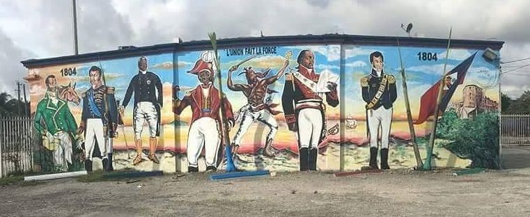 Mural of Haiti’s Founding Fathers in Miami. By Serge Toussaint. Source: Instagram 