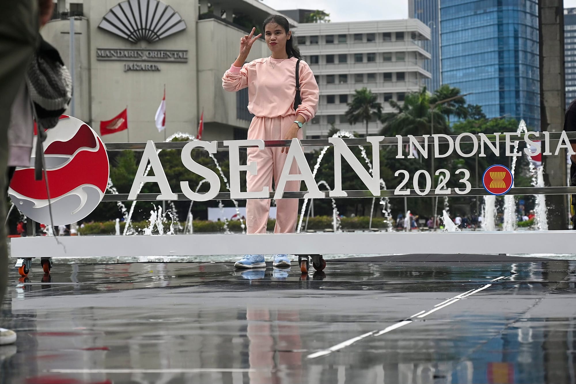 One of the many ASEAN signs in Jakarta in 2023. Source: Globe: Lines of Thought Across Southeast Asia.