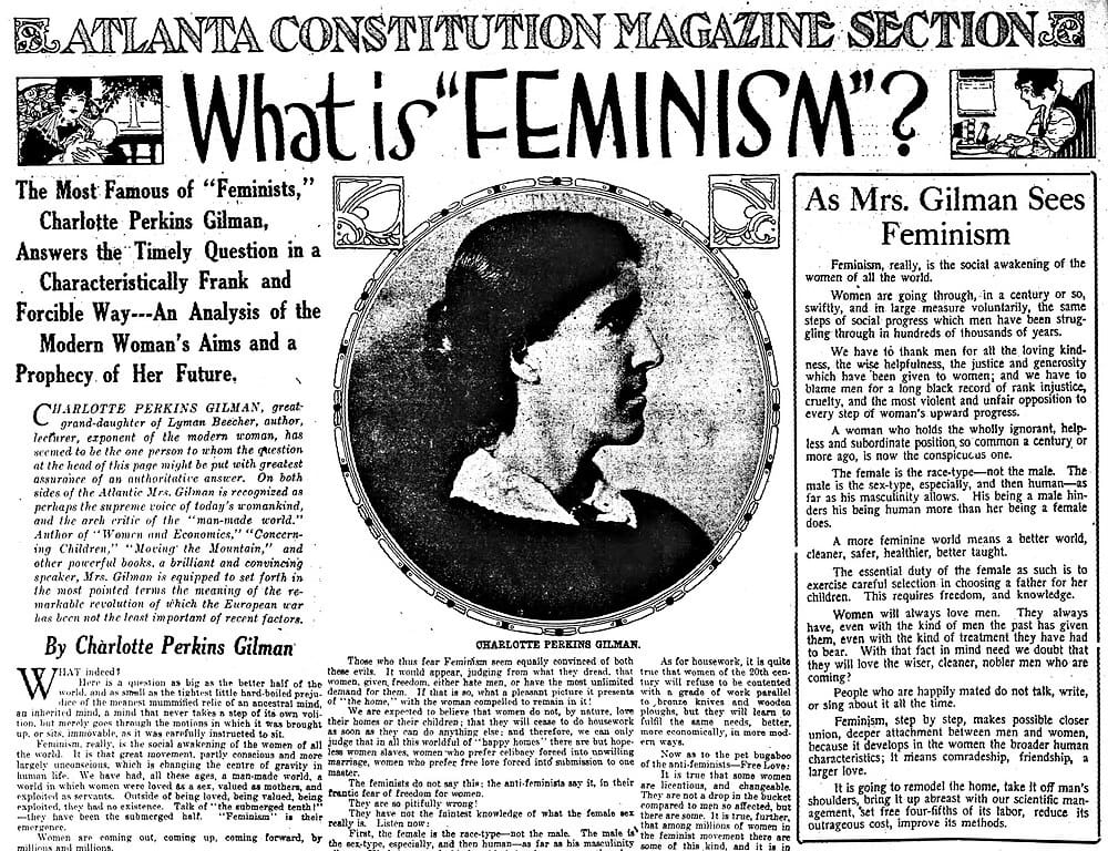 The Atlanta Constitution, December 10, 1916. Source: Wikimedia Commons.