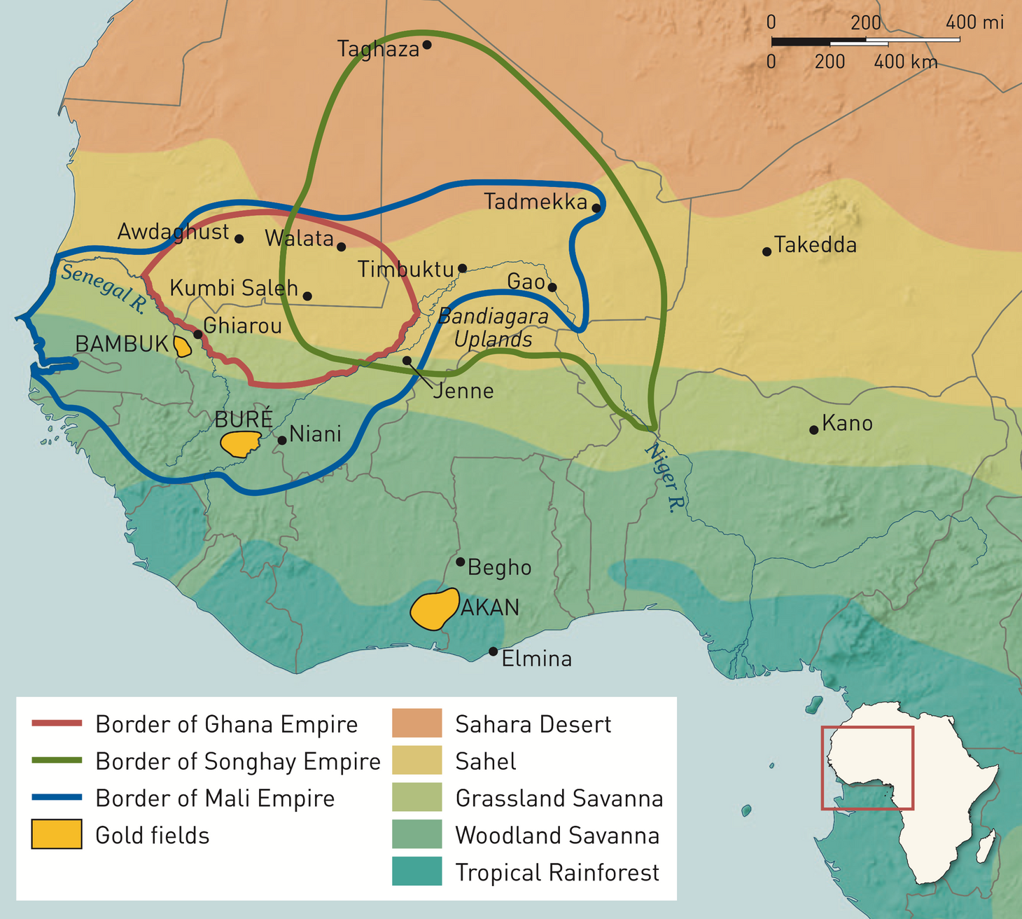 Mapping Medieval West African States