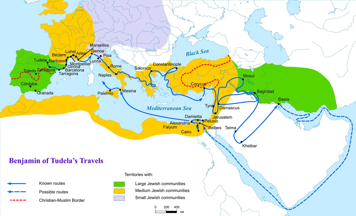 “A Commerical Market for All Nations”: Benjamin of Tudela’s Descriptions of Baghdad and Alexandria